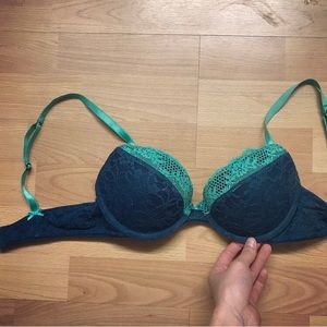 Aerie lace bow push up bra